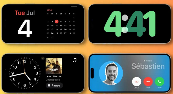 桦川苹果手机维修分享iOS17横屏充电待机显示有什么好处 
