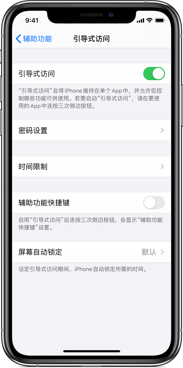 桦川苹果手机维修分享如何在 iPhone 上退出引导式访问 